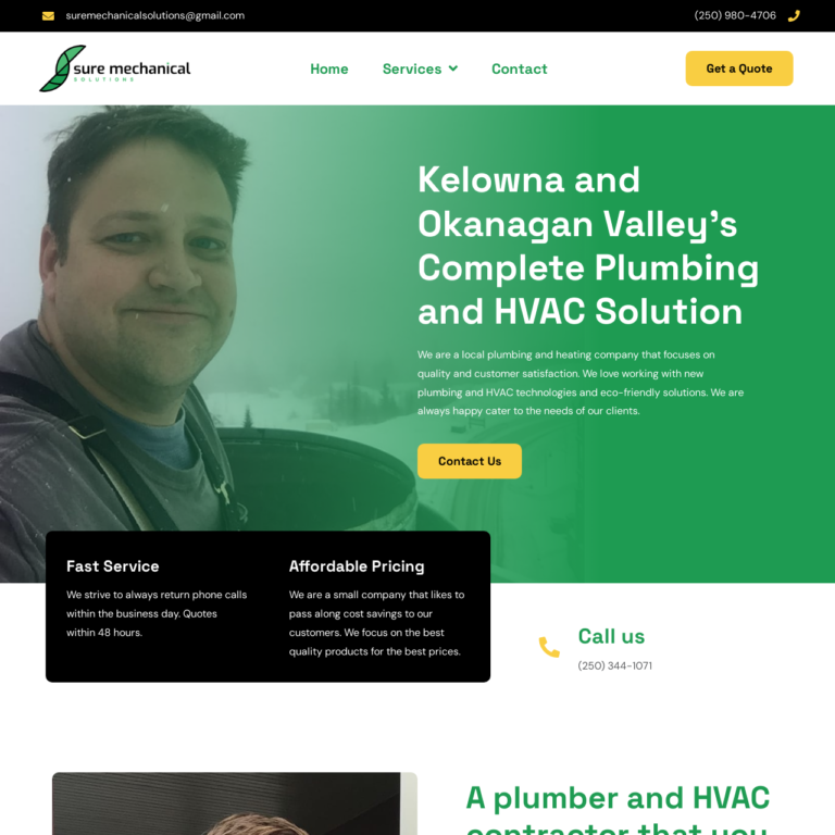 Sure Mechanical Website