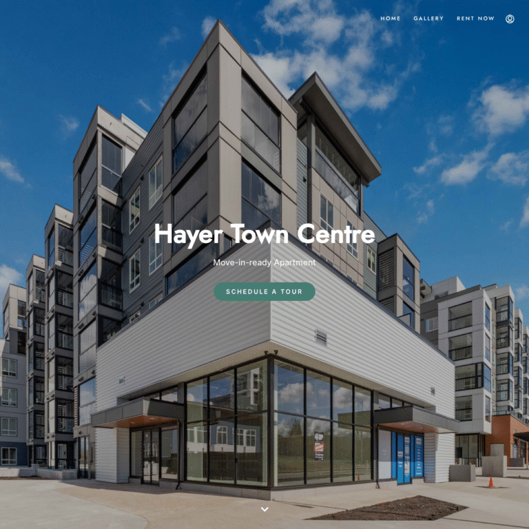 Hayer Town Centre Website for Rental